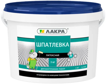 Шпатлевка латексная "Лакра", белая