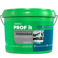 Краска резиновая для всех типов поверхностей Лакра prof it база А белый ral 9003 14 кг Краска резиновая для всех типов поверхностей Лакра prof it база А белый ral 9003 14 кг
